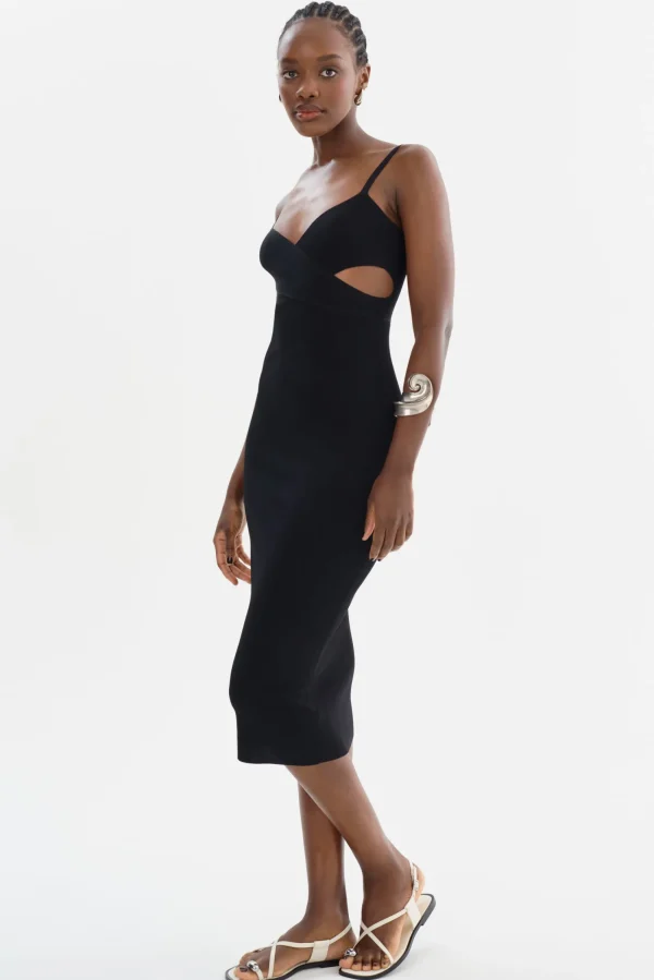 LAMARQUE Dresses | LIDIA | Midi Knit Dress Black