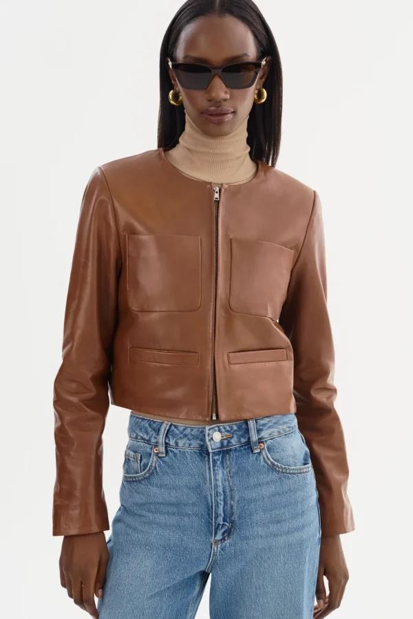 LAMARQUE Leather Jackets | LINETTE | Leather Jacket Luggage