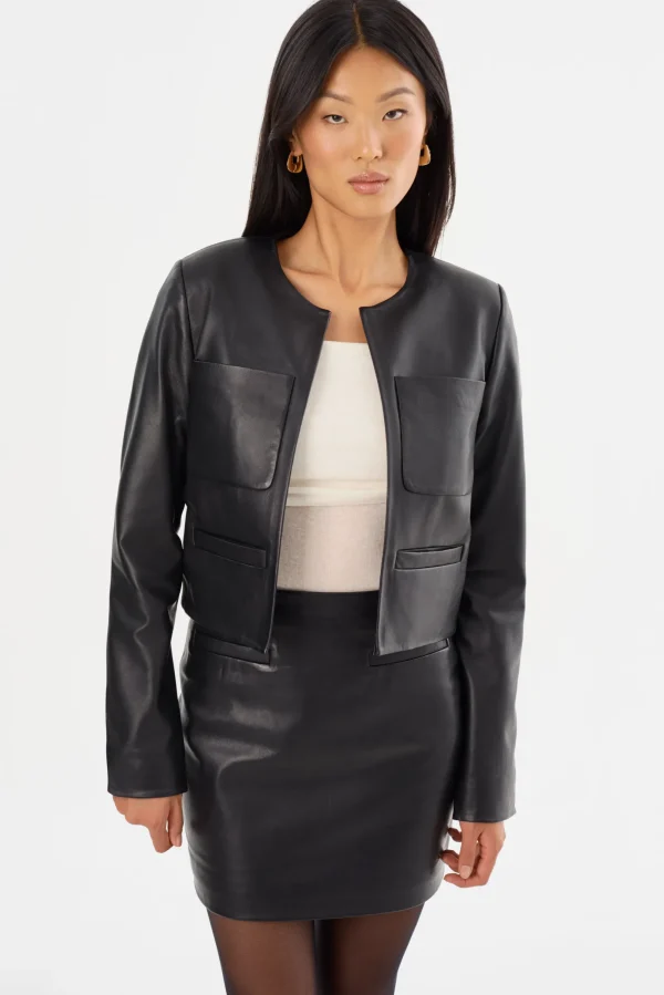 LAMARQUE Leather Jackets | LINETTE | Leather Jacket Black