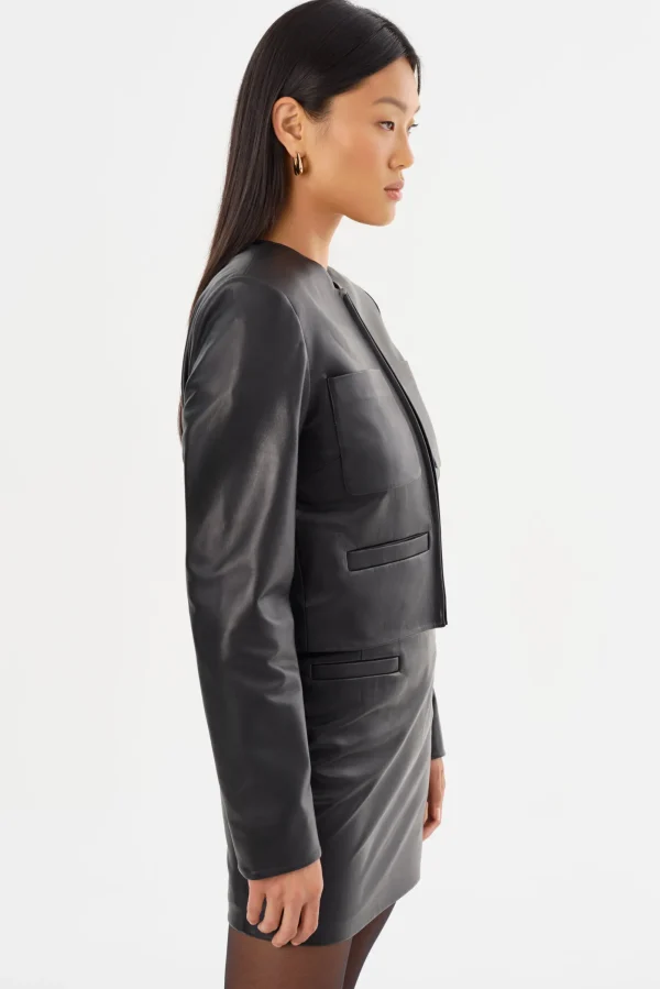 LAMARQUE Leather Jackets | LINETTE | Leather Jacket Black