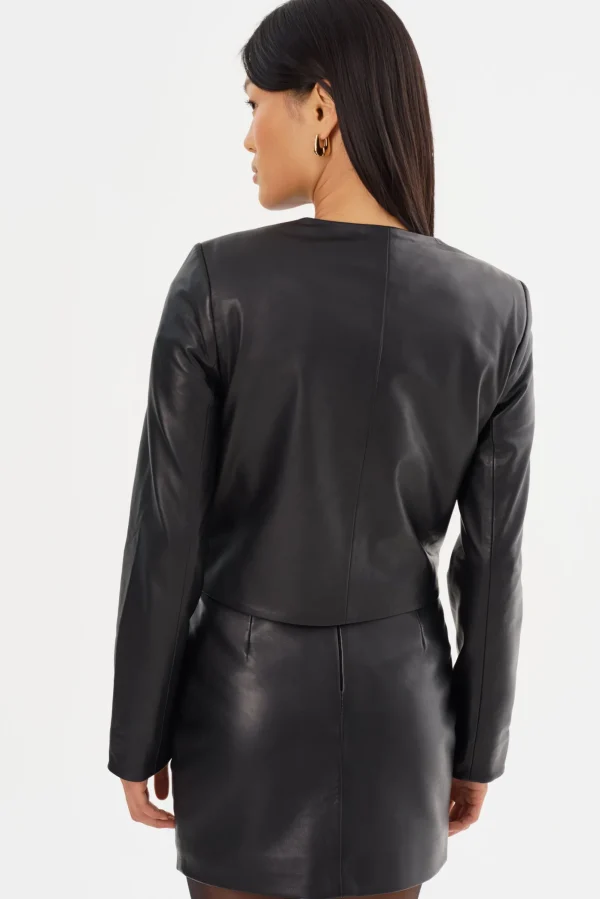 LAMARQUE Leather Jackets | LINETTE | Leather Jacket Black