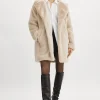 LAMARQUE Coats&Jackets | LINNEA | Faux Fur Coat Bone
