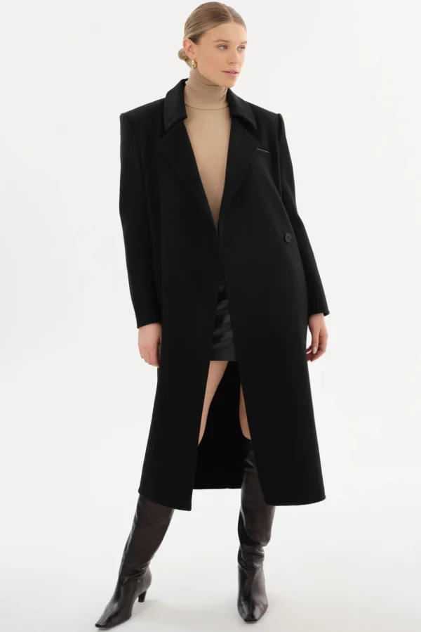 LAMARQUE Coats&Jackets | LORELEI | Double Face Wool Coat Black