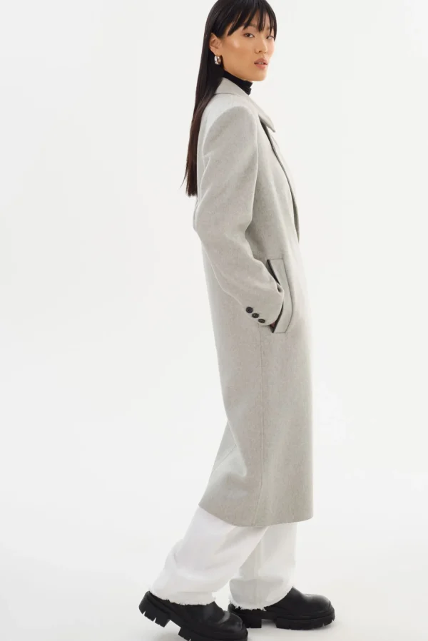 LAMARQUE Coats&Jackets | LORELEI | Double Face Wool Coat Light Grey