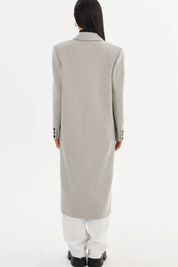 LAMARQUE Coats&Jackets | LORELEI | Double Face Wool Coat Light Grey