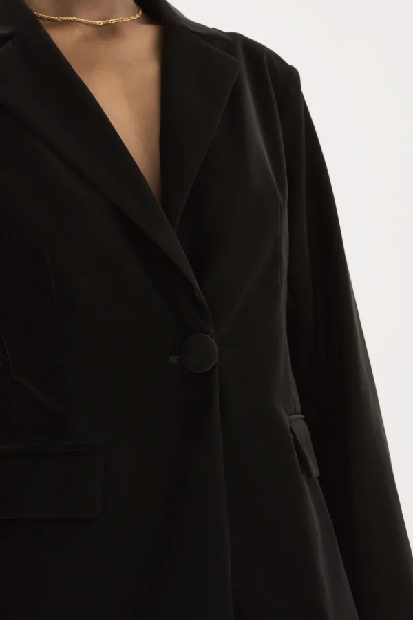 LAMARQUE Coats&Jackets | LOTTIE | Faux Leather Blazer Black