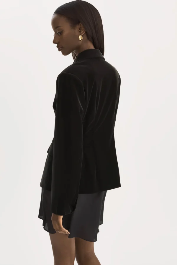 LAMARQUE Coats&Jackets | LOTTIE | Faux Leather Blazer Black