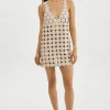 LAMARQUE Dresses | MALIA | Multi Circle Mini Dress Bone