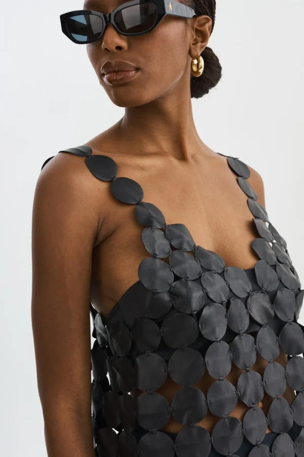 LAMARQUE Dresses | MALIA | Multi Circle Mini Dress Black