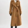 LAMARQUE Coats&Jackets | MARGARET | Wool Trench Coat Camel