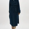 LAMARQUE Coats&Jackets | MARGARET | Wool Trench Coat Midnight Blue