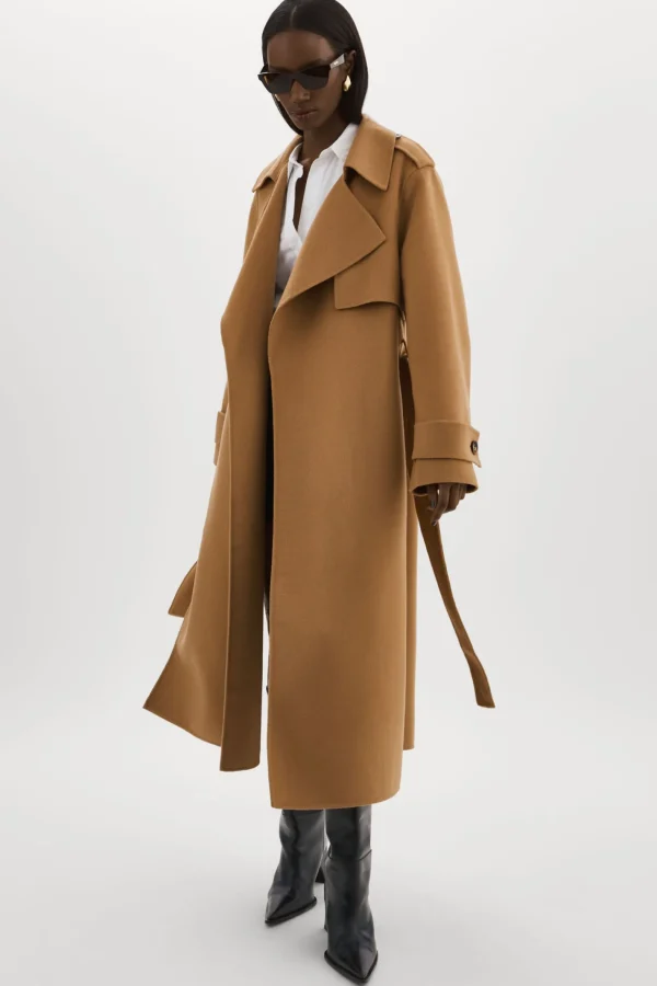 LAMARQUE Coats&Jackets | MARGARET | Wool Trench Coat Camel