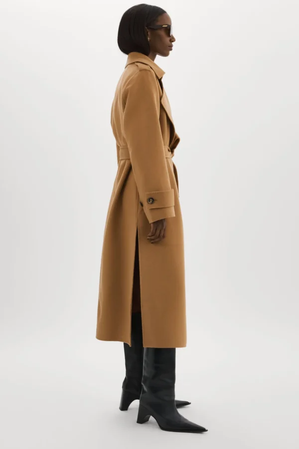 LAMARQUE Coats&Jackets | MARGARET | Wool Trench Coat Camel