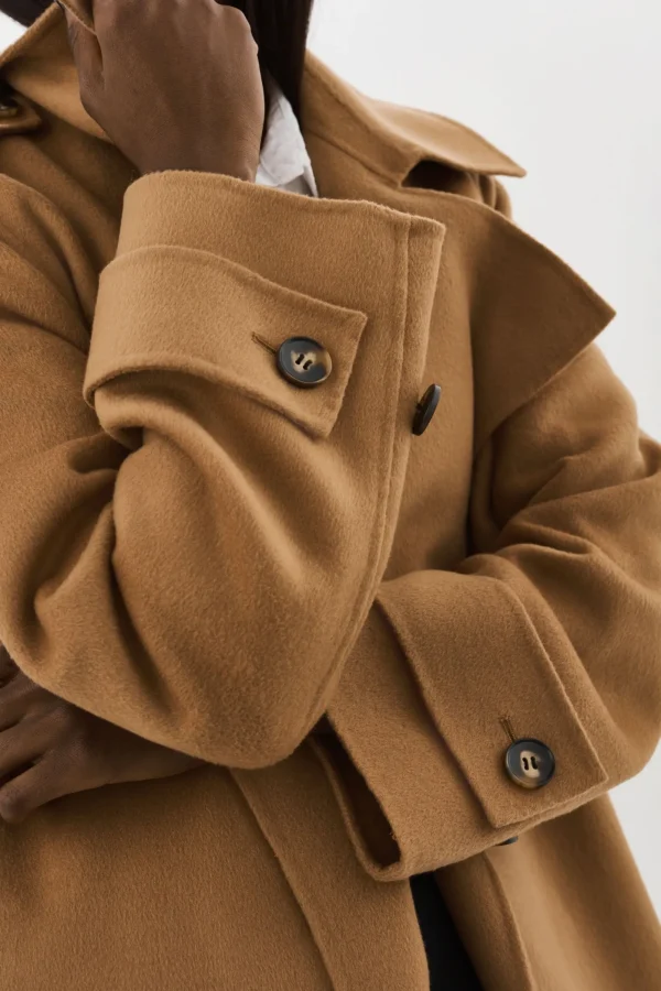 LAMARQUE Coats&Jackets | MARGARET | Wool Trench Coat Camel