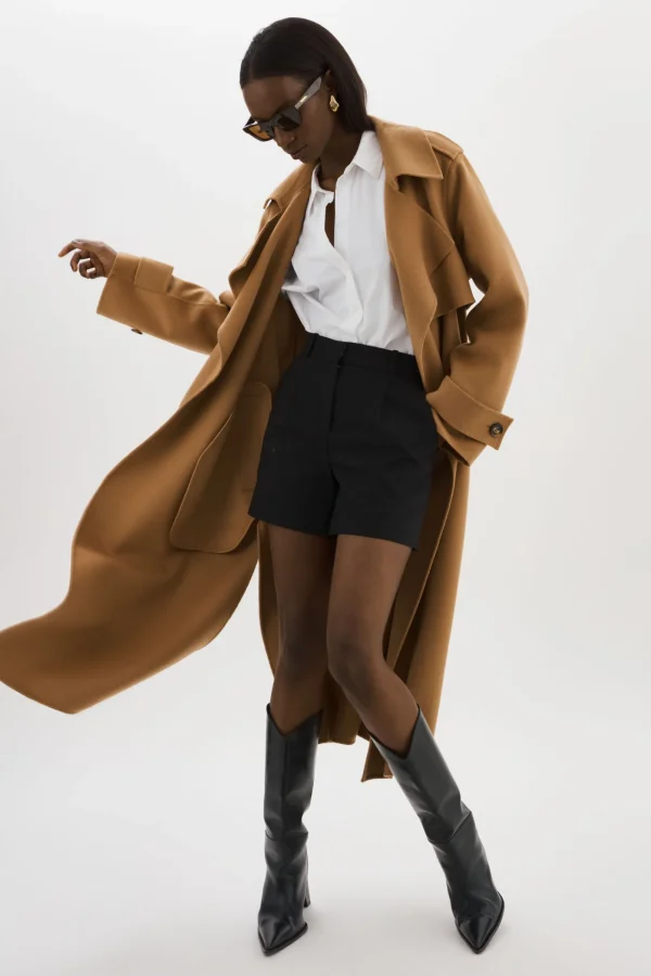 LAMARQUE Coats&Jackets | MARGARET | Wool Trench Coat Camel