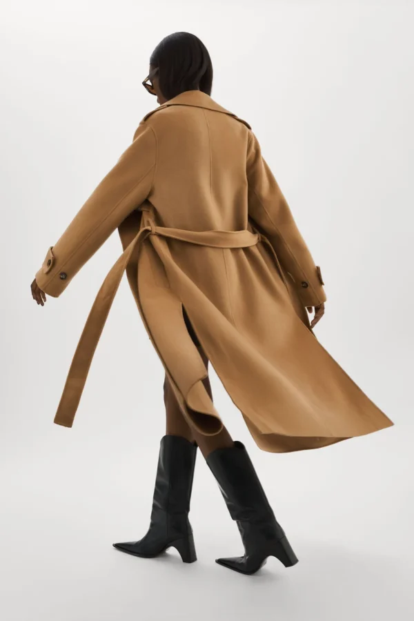 LAMARQUE Coats&Jackets | MARGARET | Wool Trench Coat Camel