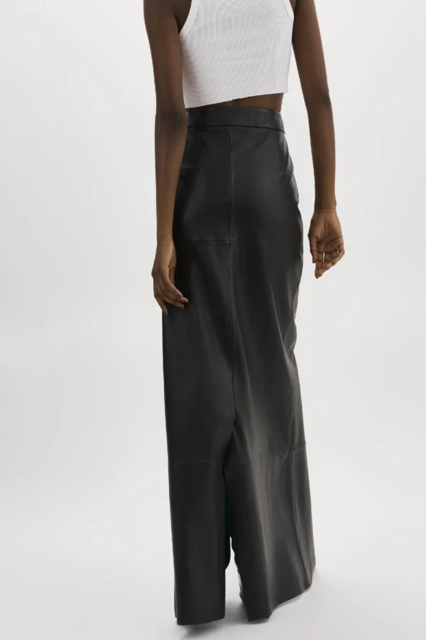 LAMARQUE Skirts | MARIETTE | Leather Maxi Skirt Black