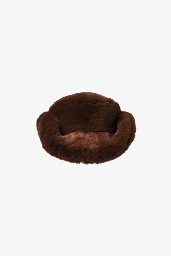 LAMARQUE Accessories | MEL | Faux Fur Cowboy Hat Russet