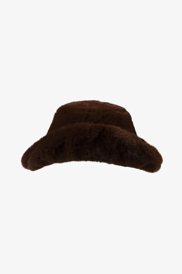 LAMARQUE Accessories | MEL | Faux Fur Cowboy Hat Russet