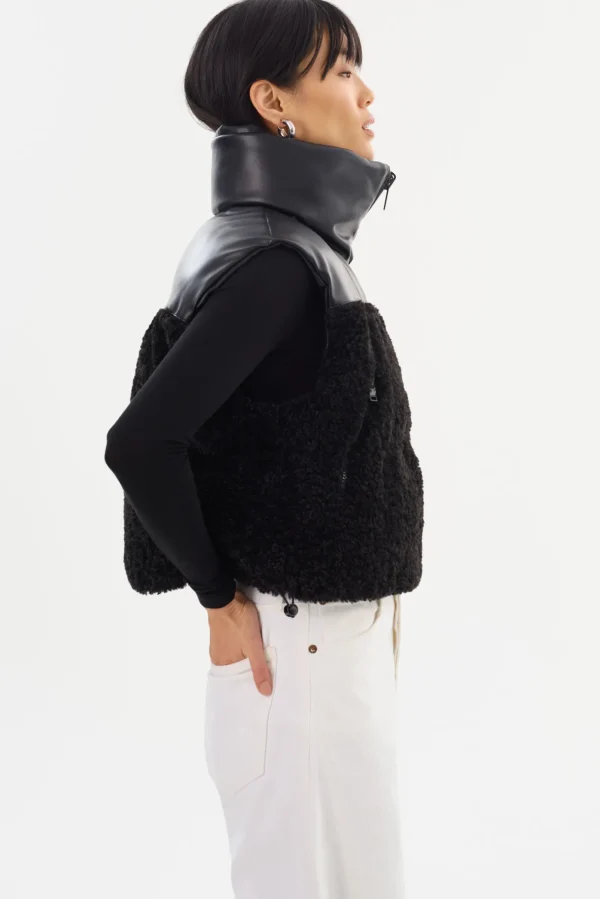 LAMARQUE Coats&Jackets | MELICIA | Reversible Puffer Vest Black / Black