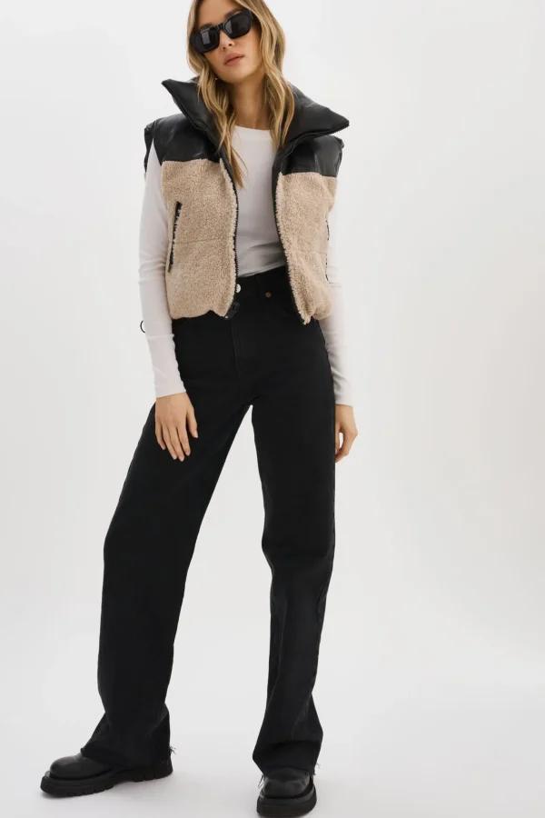 LAMARQUE Coats&Jackets | MELICIA | Reversible Puffer Vest Black/Ecru