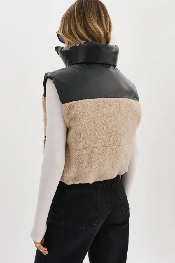 LAMARQUE Coats&Jackets | MELICIA | Reversible Puffer Vest Black/Ecru