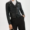 LAMARQUE Leather Jackets | MONICA | Faux Leather Jacket Black