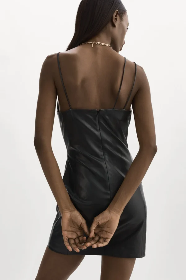 LAMARQUE Dresses | Nadia | Leather Mini Dress Black