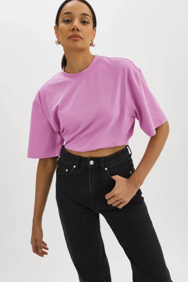 LAMARQUE Tops | NAIA | Cropped Tee BODACIOUS PINK