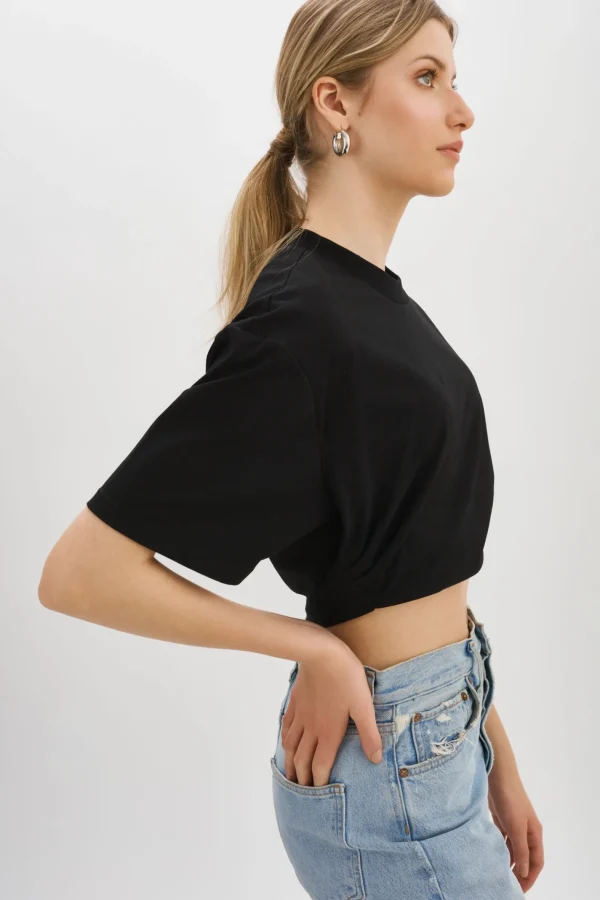 LAMARQUE Tops | NAIA | Cropped Tee Black