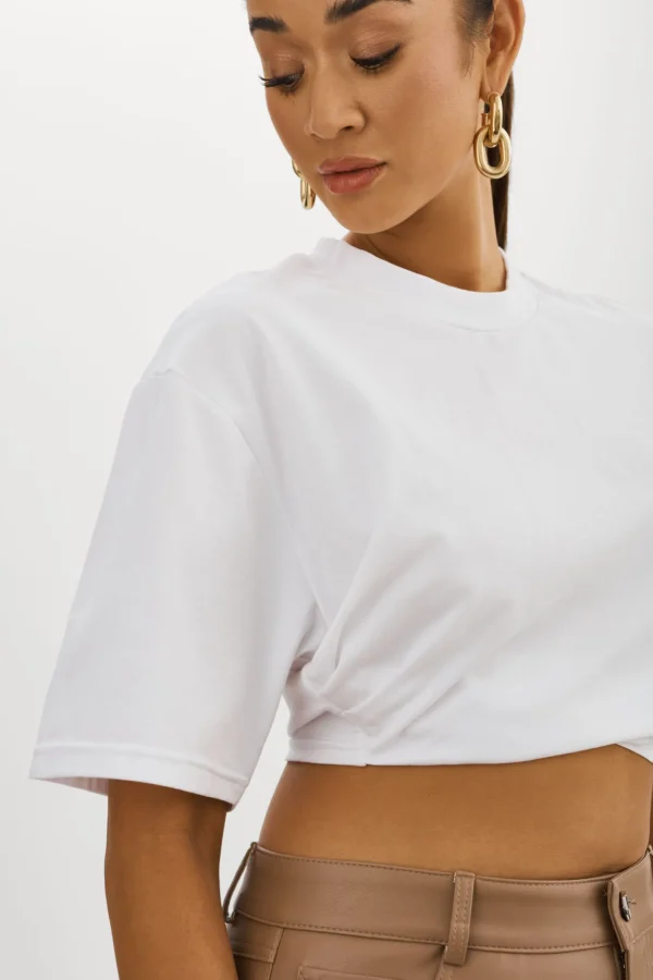 LAMARQUE Tops | NAIA | Cropped Tee White