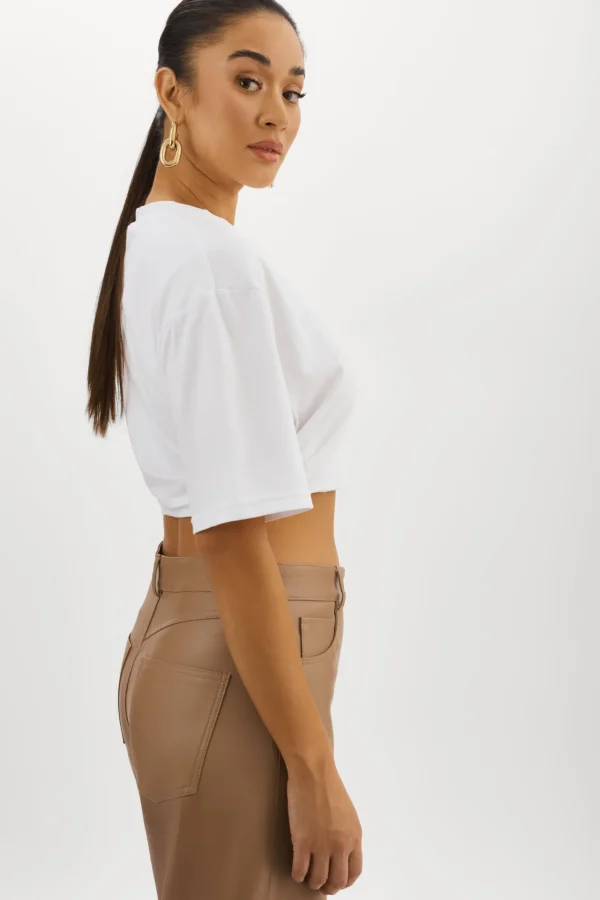 LAMARQUE Tops | NAIA | Cropped Tee White