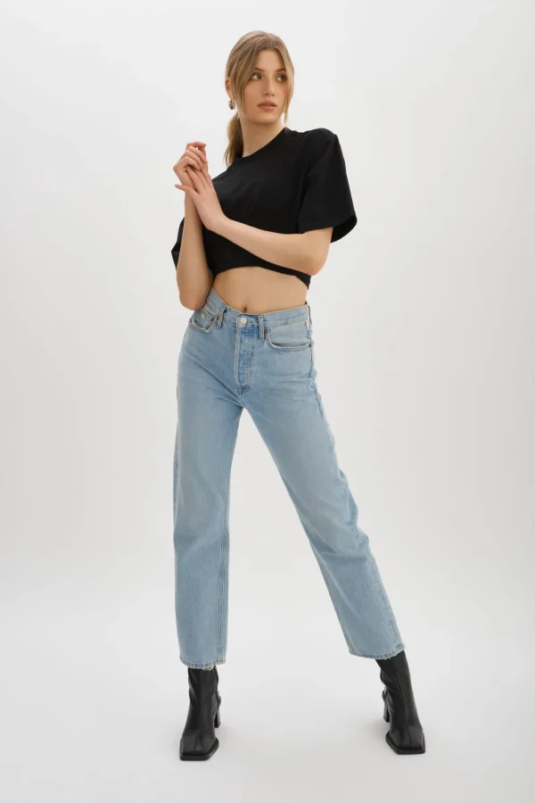 LAMARQUE Tops | NAIA | Cropped Tee Black