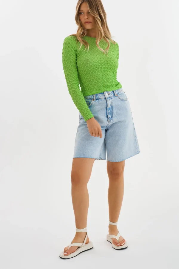 LAMARQUE Tops | NANDRA | Longsleeve Top Kelly Green