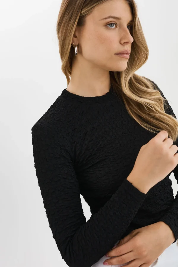 LAMARQUE Tops | NANDRA | Longsleeve Top Black