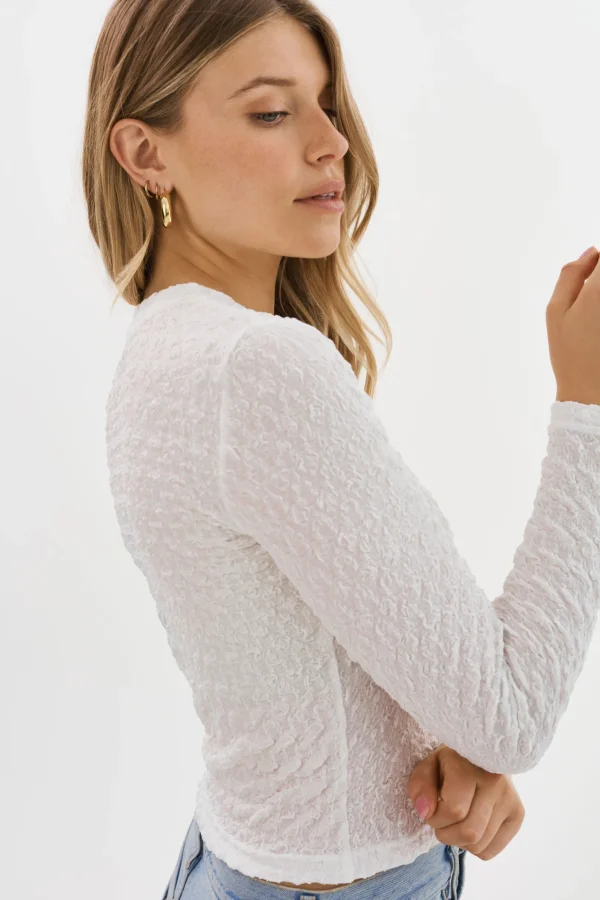 LAMARQUE Tops | NANDRA | Longsleeve Top White