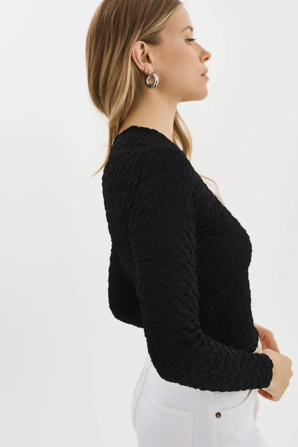 LAMARQUE Tops | NANDRA | Longsleeve Top Black