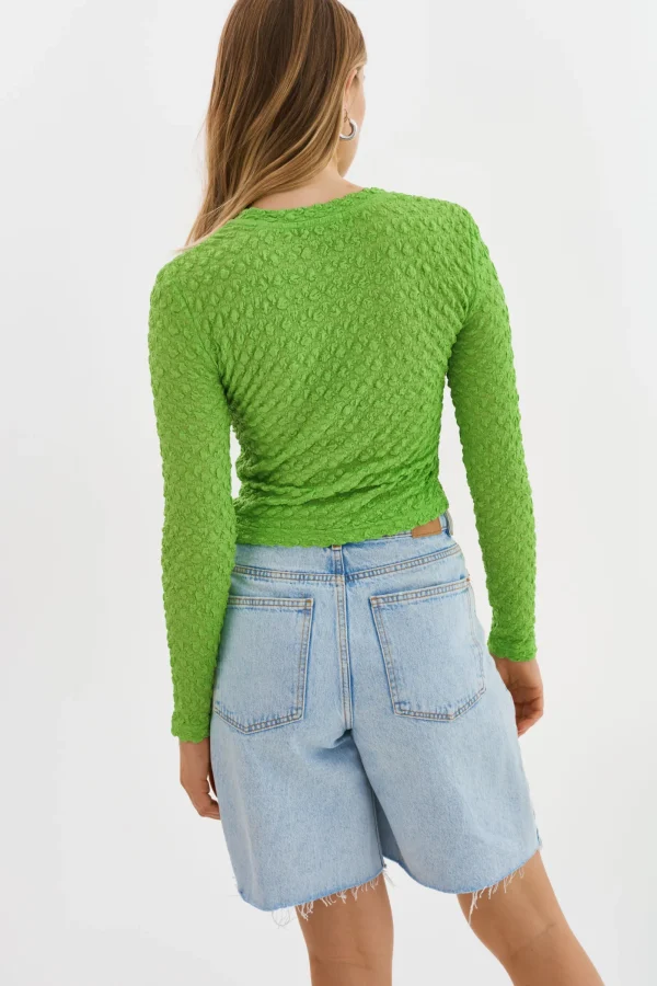 LAMARQUE Tops | NANDRA | Longsleeve Top Kelly Green