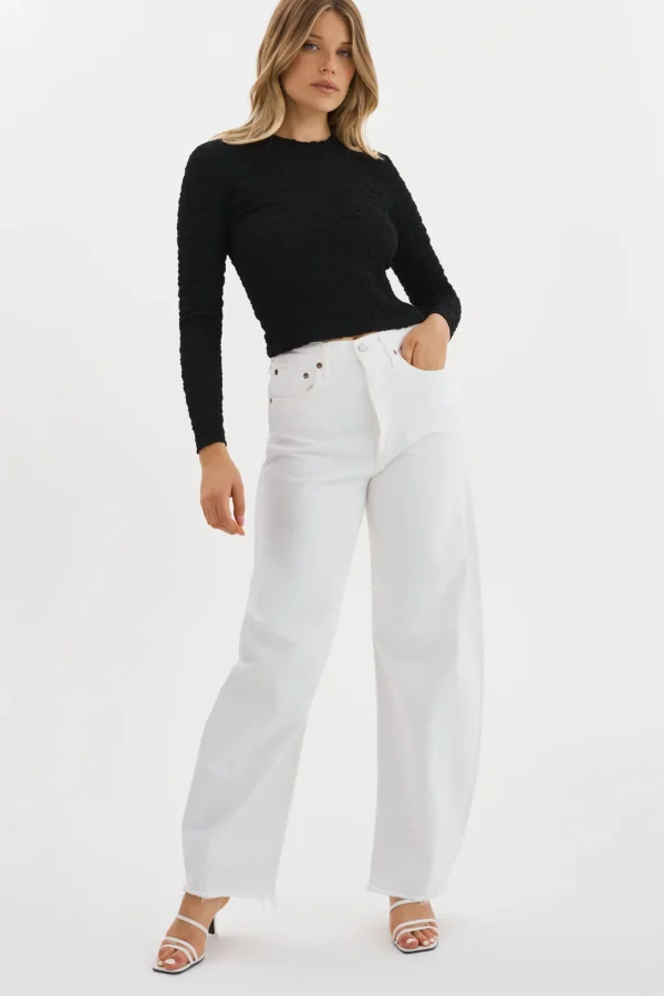 LAMARQUE Tops | NANDRA | Longsleeve Top Black