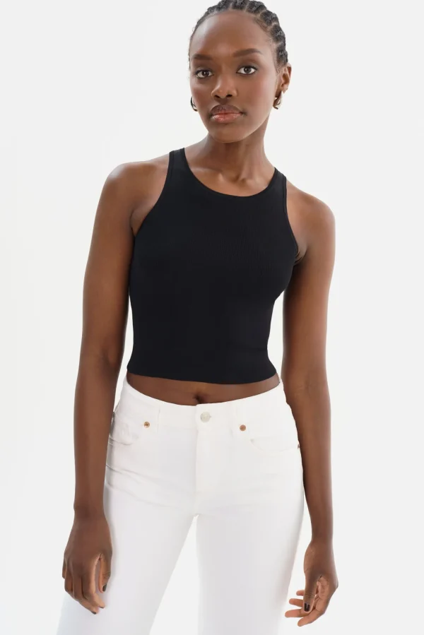 LAMARQUE Tops | NEVINA | Knit Tank Top Black