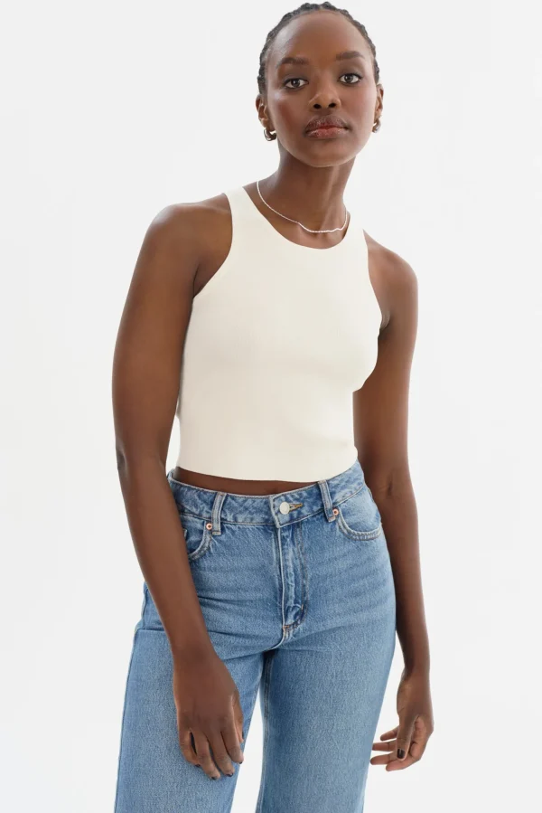 LAMARQUE Tops | NEVINA | Knit Tank Top Off White
