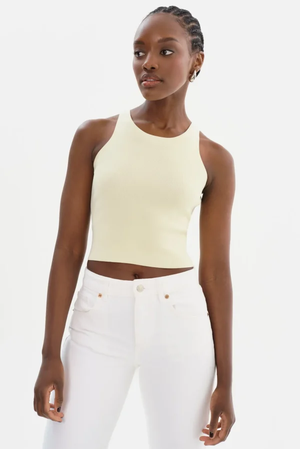 LAMARQUE Tops | NEVINA | Knit Tank Top Lemon Icing