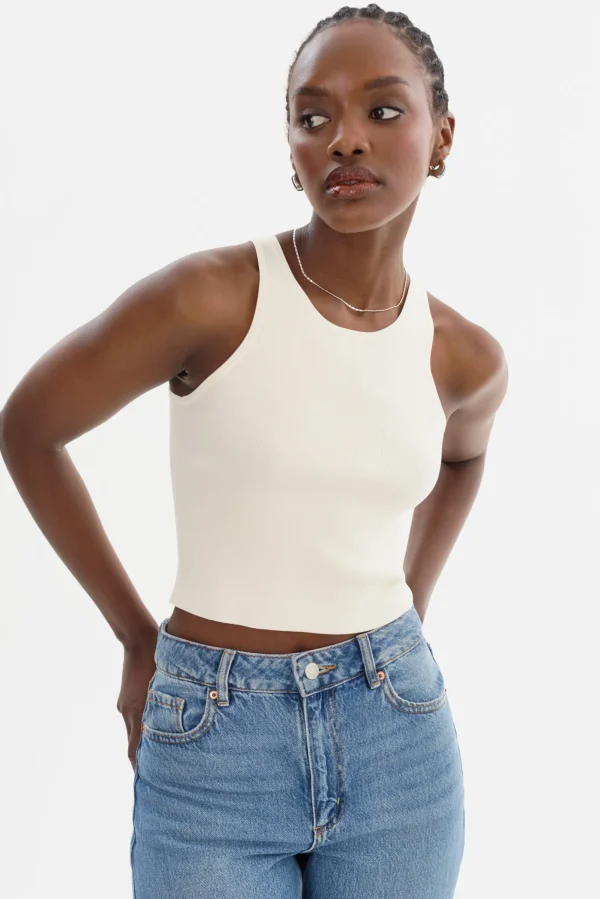 LAMARQUE Tops | NEVINA | Knit Tank Top Off White