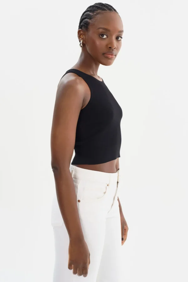 LAMARQUE Tops | NEVINA | Knit Tank Top Black