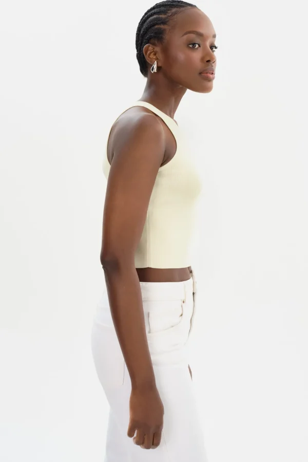 LAMARQUE Tops | NEVINA | Knit Tank Top Lemon Icing