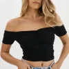 LAMARQUE Tops | NINA | Ruched Top Black