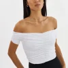 LAMARQUE Tops | NINA | Ruched Top White