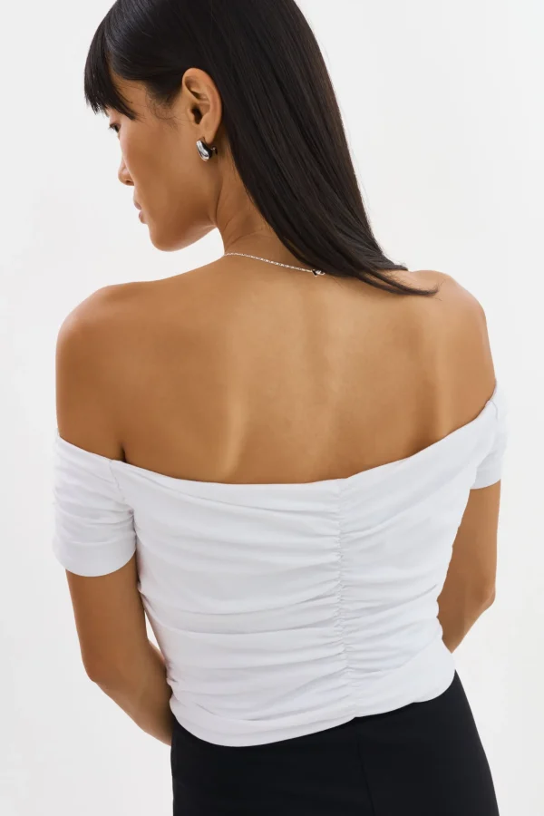 LAMARQUE Tops | NINA | Ruched Top White