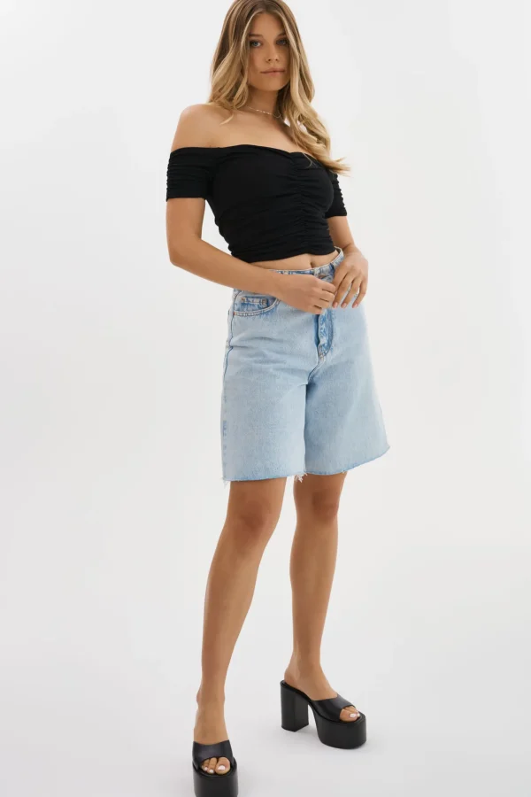 LAMARQUE Tops | NINA | Ruched Top Black