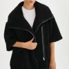LAMARQUE Coats&Jackets | OHANNA | Sherpa Coat Black